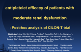 The Effect Of Cilostazol On The Antiplatelet Efficacy Of Patients with Moderate Renal Dysfunction: Post-hoc Analysis Of CILON-T (Influence of CILostazol based triple...