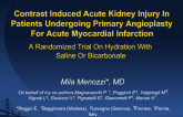 Contrast Induced Acute Kidney Injury In Patients Undergoing Primary Angioplasty For Acute Myocardial Infarction. A Randomized Trial On Hydration With Saline Or Bicarbonate.