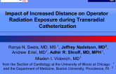 Impact of Increased Distance on Operator Radiation Exposure During Transradial Catheterization