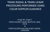 Trans-Radial & Trans-Ulnar Coronary Diagnostic and Interventional Procedures performed using Color - Doppler Guidance