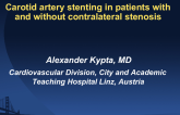 Carotid artery stenting in patients with and without contralateral stenosis (? 50%)