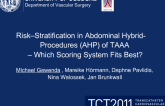 Risk–Stratification in Abdominal Hybrid-Procedures(AHP) of TAAA – Which Scoring System Fits Best?
