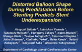 Distorted Balloon Shape During Predilatation Before Stenting Predicts Stent Underexpansion