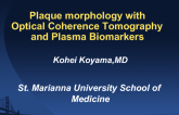 Plaque Morphology with Optical Coherence Tomography and Biomarkers.
