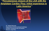 Percutaneous Closure of the Left Atrial Appendage with the Amplatzer Cardiac Plug:Initial Latin American Experience
