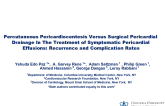 Percutaneous Pericardiocentesis Versus Surgical Pericardial Drainage In The Treatment Of Symptomatic Pericardial Effusions: Recurrence And Complication Rates.