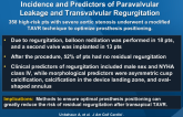Transapical Aortic Valve Implantation: Incidence and Predictors of Paravalvular Leakage and Transvalvular Regurgitation