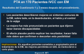 Variaciones QoLS y EDSS tras PTA en 170 Pacientes IVCC con EM
