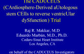The CADUCEUS (CArdiosphere-Derived aUtologous stem CElls to reverse ventricUlar dySfunction) Trial