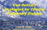 Cell Delivery Strategies for Chronic Pulmonary Disease