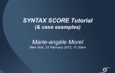 Syntax Score Tutorial (with Case Examples)