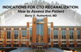 Indications for CTO Recanalization: How to Assess the Patient