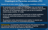 Impacto de la Anemia en la Respuesta Plaquetaria al Clopidogrel en Pacientes sometidos a PCI