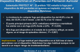 Impacto Clínico del Cierre Incompleto del AAI con el Dispositivo Watchman en Pacientes con Fibrilación Auricular