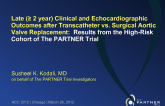 Late (≥ 2 year) Clinical and Echocardiographic Outcomes after Transcatheter vs. Surgical Aortic Valve Replacement: Results from the High-Risk Cohort of The PARTNER Trial