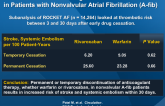 Outcomes of Discontinuing Rivaroxaban vs. Warfarin in Patients with Nonvalvular Atrial Fibrillation (A-fib)