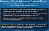 Pharmacodynamic Effects of Prasugrel Dosing Regimens in Pts on Maintenance Prasugrel Therapy