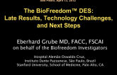The BioFreedom™ DES: Late Results, Technology Challenges, and Next Steps