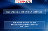 4-year Outcomes of SYNTAX Left Main