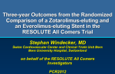 Three-year Outcomes from the Randomized Comparison of a Zotarolimus-eluting and an Everolimus-eluting Stent in the RESOLUTE All Comers Trial