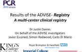 Results of the ADVISE -Registry: A Multi-Center Clinical Registry