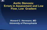 The Patient with Low-Flow, Low-Gradient Aortic Stenosis