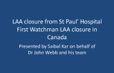 Taped Case Study: The Watchman Procedure(2)