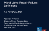 MV Surgery Repair Failure: Definitions