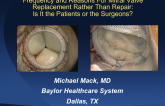 Frequency and Reasons for Mitral Valve Replacement Rather Than Repair: Is It the Patients or the Surgeons?