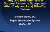 Why and How Often Mitral Surgery Fails—or Is Suboptimal—After (Early and Late) MitraClip Failure