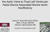 Transcatheter Treatment of LVAD-associated Aortic Regurgitation