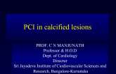 PCI in Calcified Lesions
