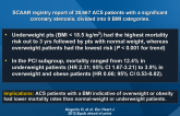 Evidence for Obesity Paradox in Patients with ACS