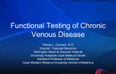 Functional Testing of Chronic Venous Disease