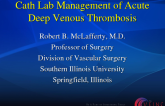 Cath Lab Management of Acute Deep Venous Thrombosis