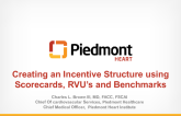 Creating an Incentive Structure Using Score Cards, RVU's, and Benchmarks