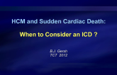 HCM and Sudden Cardiac Death: When to Consider an ICD