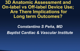 Anatomic Assessment and On-Label vs. Off-Label Device Use: Are There Implications for Long-Term Outcomes?