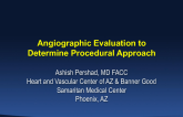 Angiographic Evaluation to Determine Procedural Approach