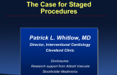 Ad Hoc vs. Planned PCI: The Case for Staged Procedures