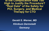 Is the Complication Rate Too High to Justify the Procedure? "Real Data" of the Safety for PCI, Surgery, and Medical Therapy for CTO