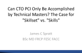 Can CTO PCI Only Be Accomplished by Technical Masters? The Case for "Skillsets" vs. "Skills"