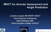 CT for Aortic Annulus Sizing and Angle Prediction of TAVR Deployment