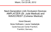 Next-Generation LAA Occlusion Devices: AMPLATZER (St. Jude Medical) and WAVECREST (Coherex Medical)