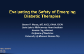 Evaluating the Safety of Emerging Diabetic Therapies