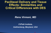 Paclitaxel Delivery and Tissue Effects: Similarities and Critical Differences with DES