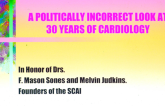 History of SCAI and CCI