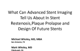 What Can Advanced Stent Imaging Tell Us About In-Stent Restenosis, Plaque Prolapse, and Design of Future Stents?