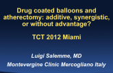 Drug-Coated Balloons and Atherectomy: Additive, Synergistic, or Without Advantage?