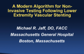 A Modern Algorithm for Non-Invasive Testing Following Lower Extremity Vascular Stenting